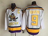 Anaheim Ducks 9 Kariya White With Yellow CCM Throwback Jersey,baseball caps,new era cap wholesale,wholesale hats